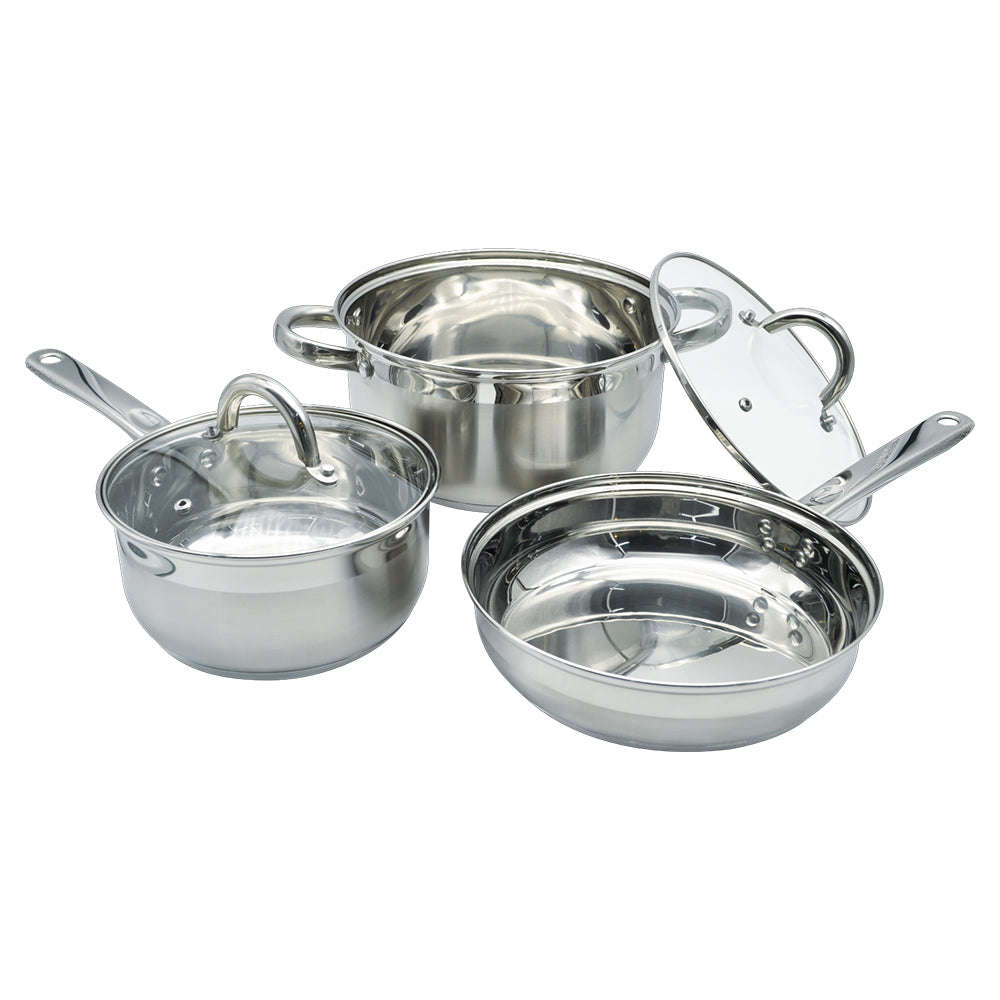 Snappy Chef Supreme Stainless Steel Cookware Set, 7pc