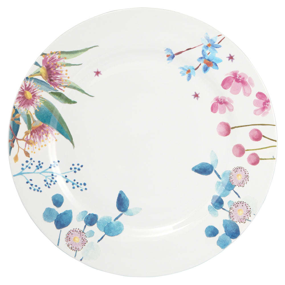 Maxwell & Williams Botanic Gardens Eucalyptus Bloom Rim Dinner Set, 12pc