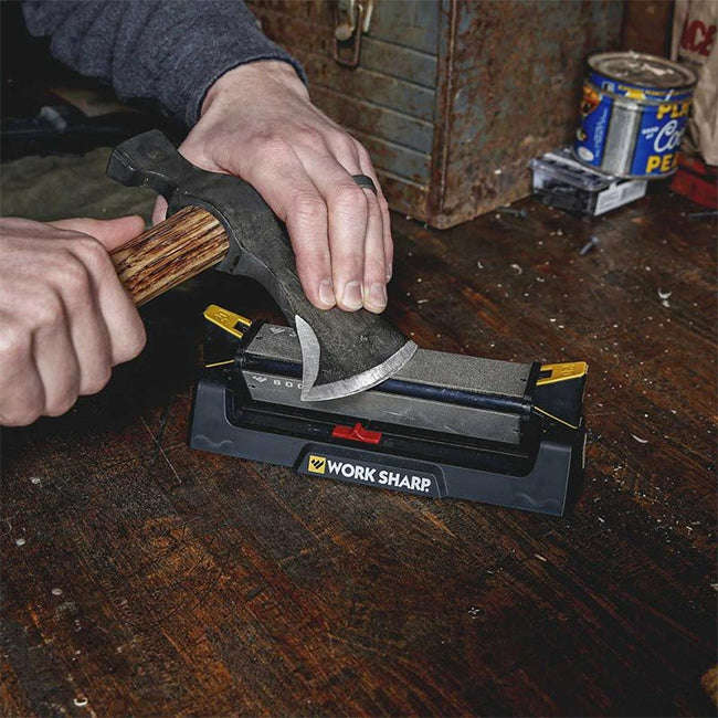 Work Sharp BenchStone Knife Sharpener with TriBrasive & Pivot Response