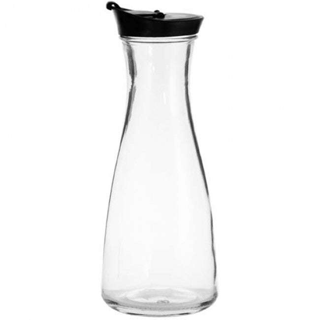 Regent Glass Carafe With Black Lid, 850ml