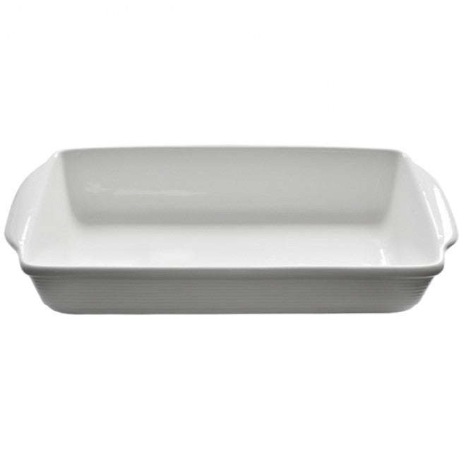 Eetrite Just White Medium Rectangular Baker, 33cm