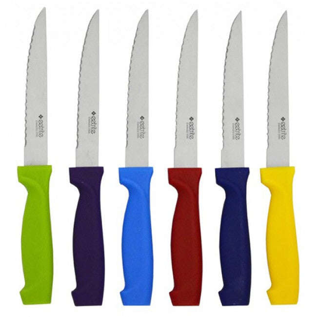 Eetrite Multicoloured Utility Knife Set, 6pc