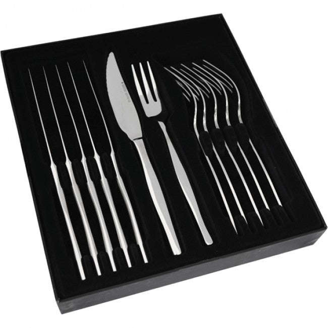 Eetrite Slimline Steak Knife & Fork Set, 12pc