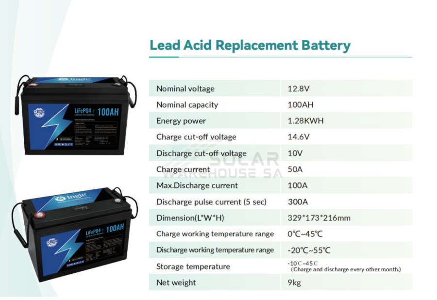 12.8v 100ah 1.28Kwh Ingle Lithium Battery