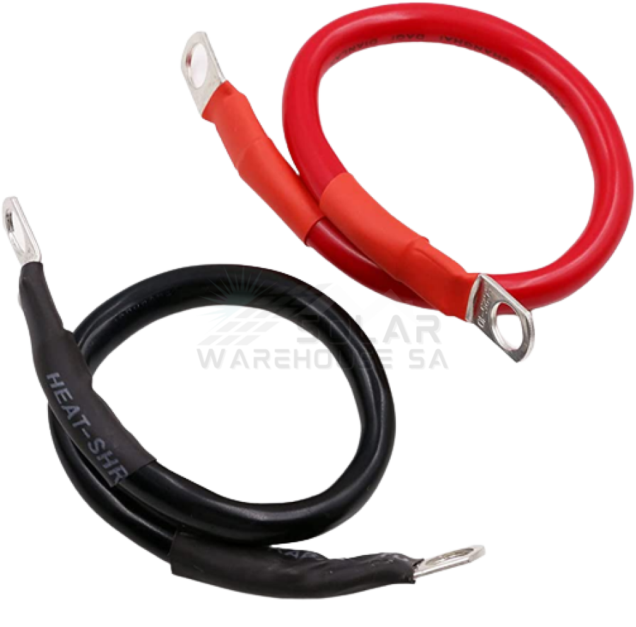 25mm DC Copper Cable for Inverter/Battery Connections with Lugs - Copper