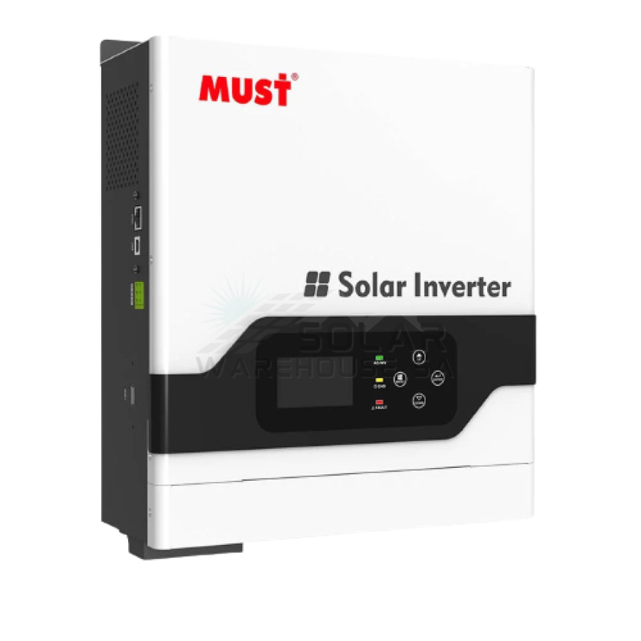 3KW 24V/80A Pure Sine Wave Hybrid MPPT Inverter - MUST PV-18 3024 VPM