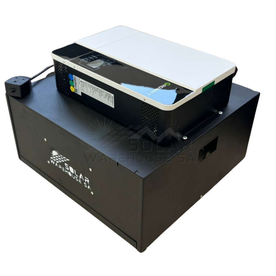 5000W Growatt Solar Ready Hybrid Inverter Trolley 5.12 KWh Dyness Lithium Battery+Wifi