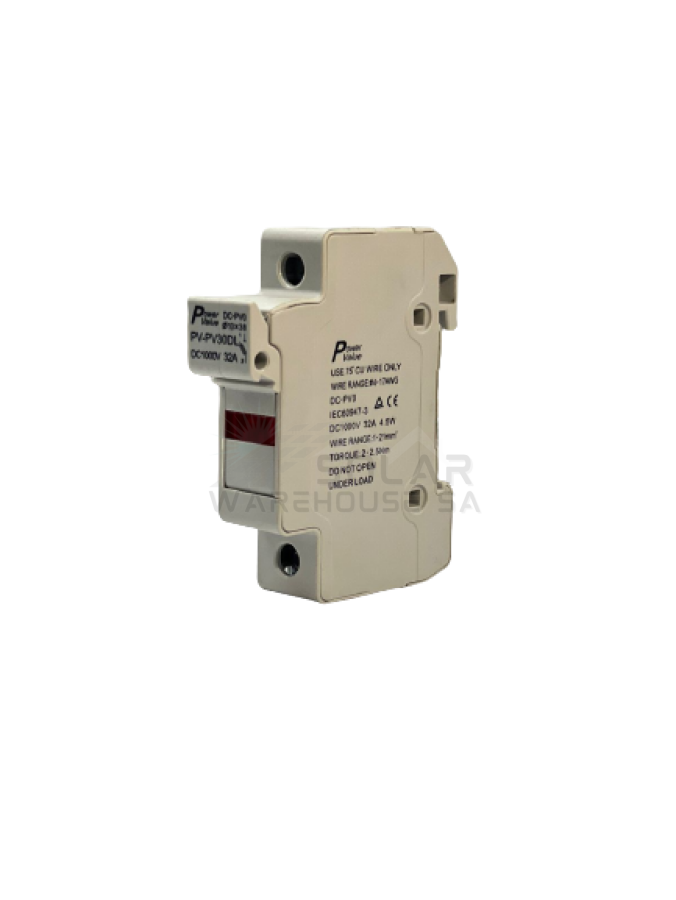 DC Fuse & Holder 30A  10 X 38mm (Includes Fuse)