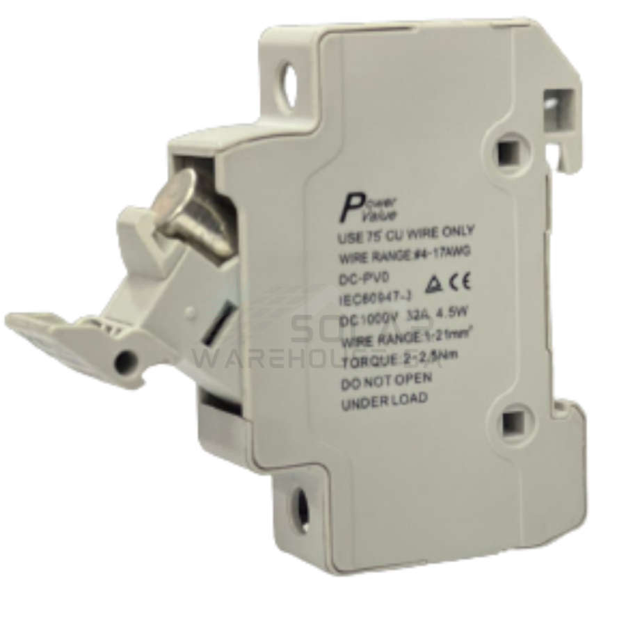 DC Fuse & Holder 30A  10 X 38mm (Includes Fuse)