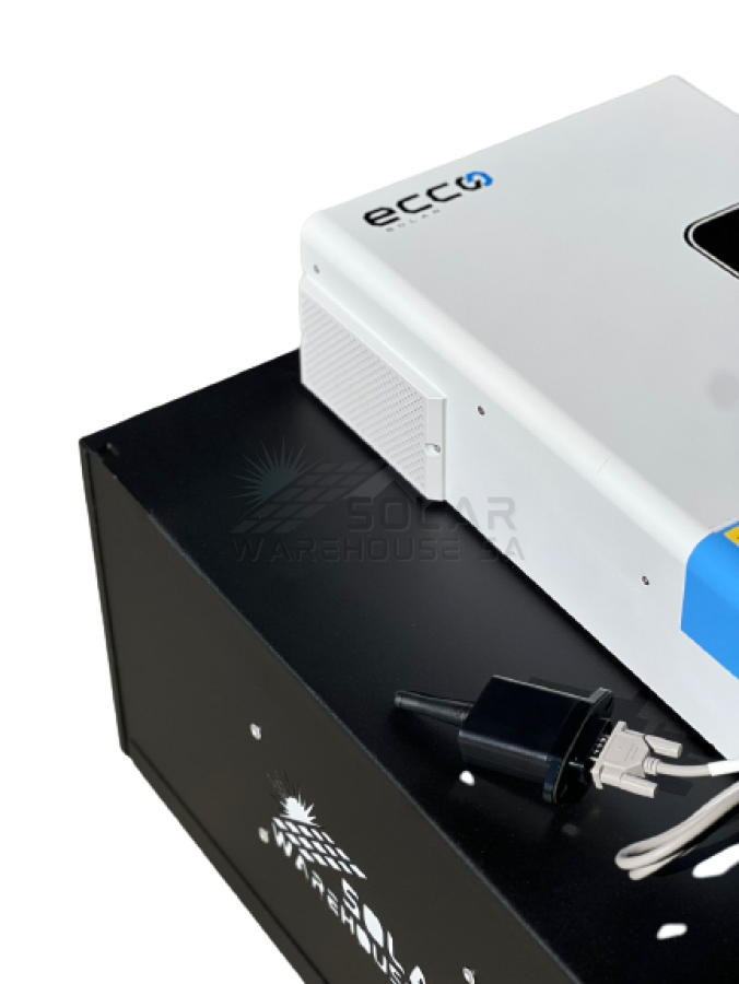 Ecco 5500VA / 5500W Solar Ready Hybrid Inverter Trolley 5.43 KWh A-Grade Lithium Battery
