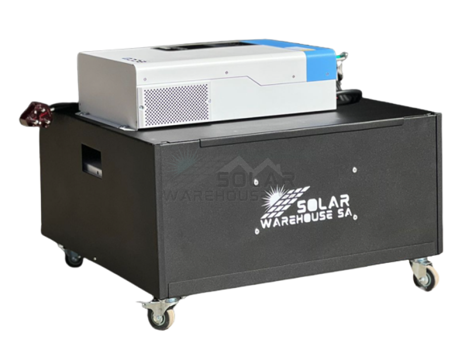 Ecco 5500VA / 5500W Solar Ready Hybrid Inverter Trolley 5.43 KWh A-Grade Lithium Battery