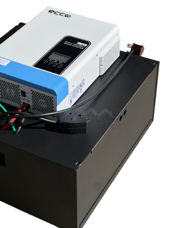 Ecco 5500VA / 5500W Solar Ready Hybrid Inverter Trolley 5.43 KWh A-Grade Lithium Battery