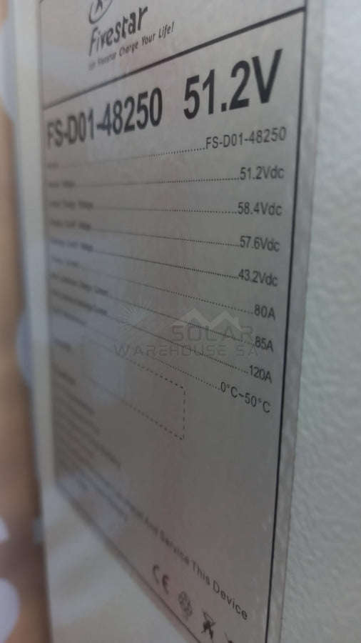 FiveStar 12.8KWH 250Ah 51.2V Lithium LifePo4 Battery