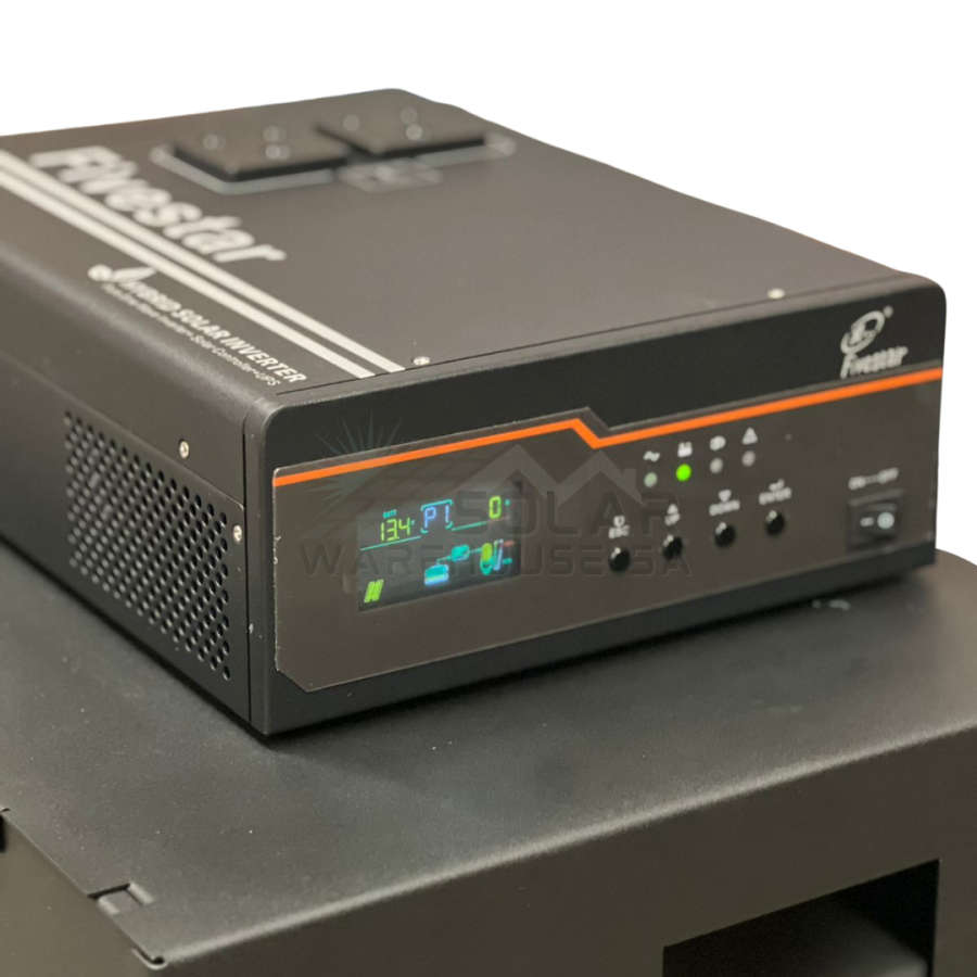 Fivestar 1200w 12v Hybrid Ups Solar Ready Inverter Trolley 100Ah Lithium Battery