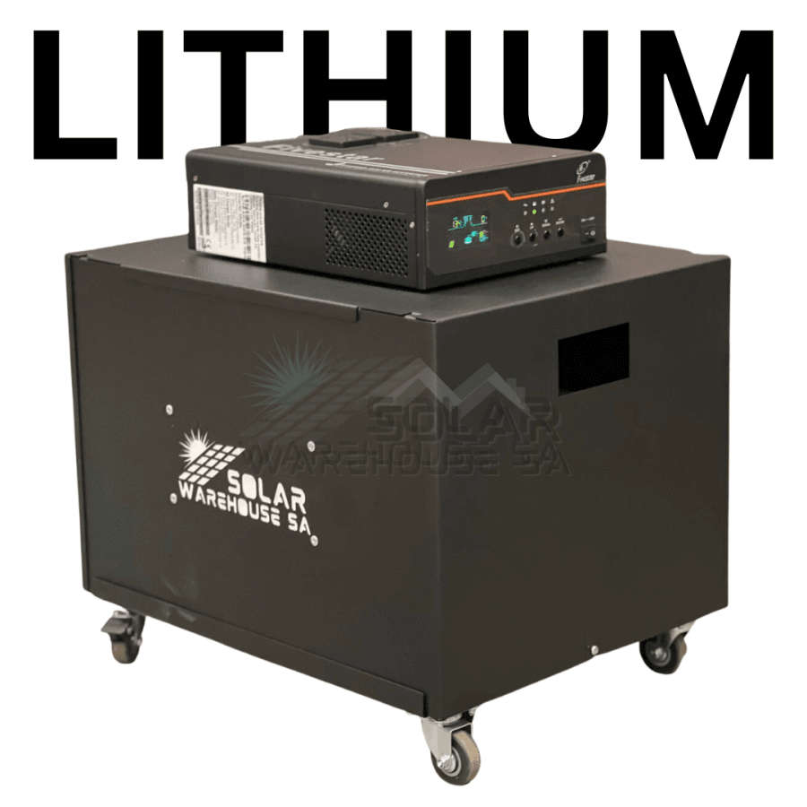 Fivestar 1200w 12v Hybrid Ups Solar Ready Inverter Trolley 100Ah Lithium Battery