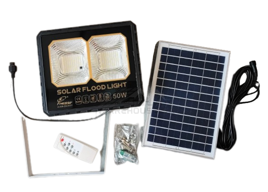 Fivestar Solar Remote Dual Led Flood Light 50W