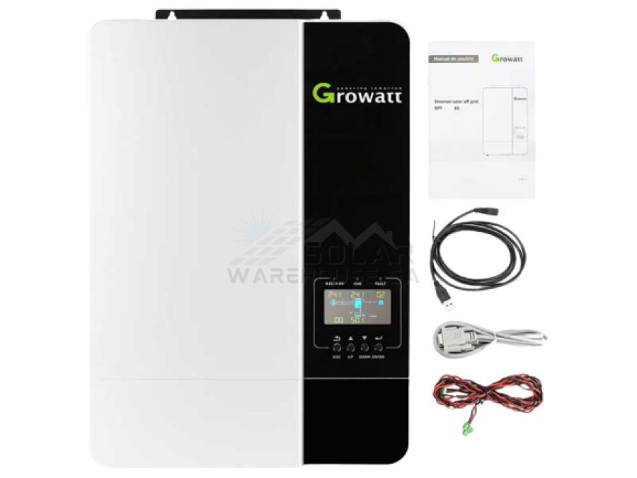 Growatt Hybrid Inverter 48V 5KW Inverter Pure Sine Wave (Including WIFI DONGLE) SPF 5000 ES
