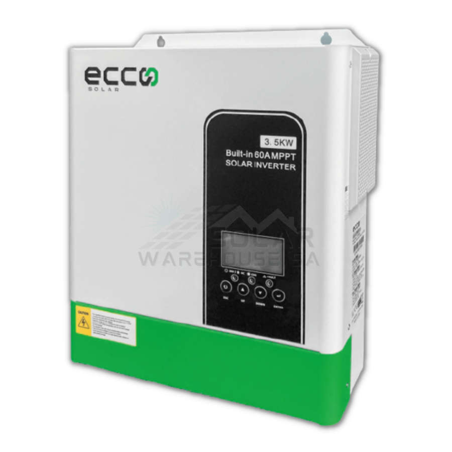 Hybrid Inverter 24v 3.5 Kva 3500w Mppt 60A Inverter Pure Sine Wave - Ecco