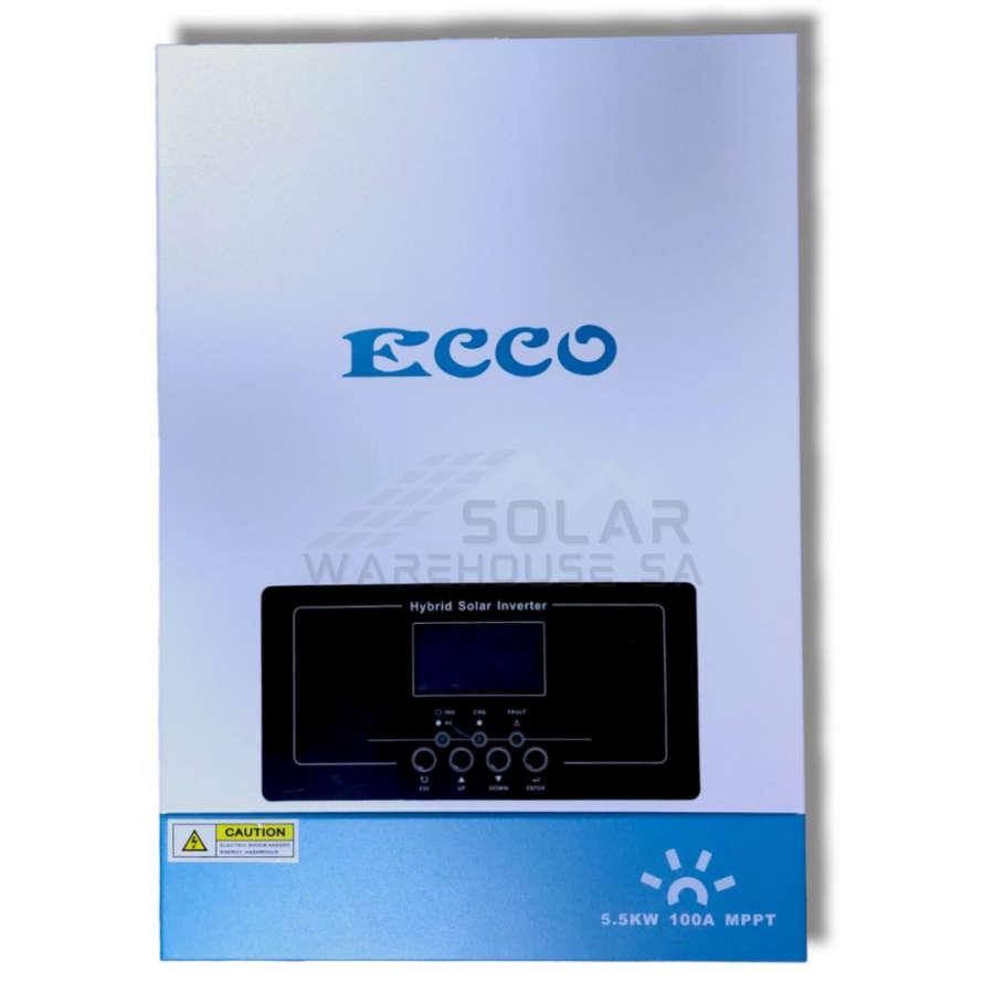 Hybrid Inverter 48V 5.5 KVA 5500W MPPT 100A Inverter Pure Sine Wave - Ecco+Wifi (1st Gen)