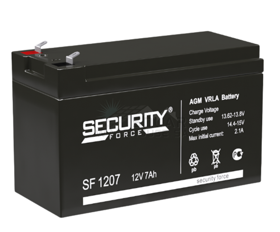 Security Force SF 1207 12v 7ah AGM Battery