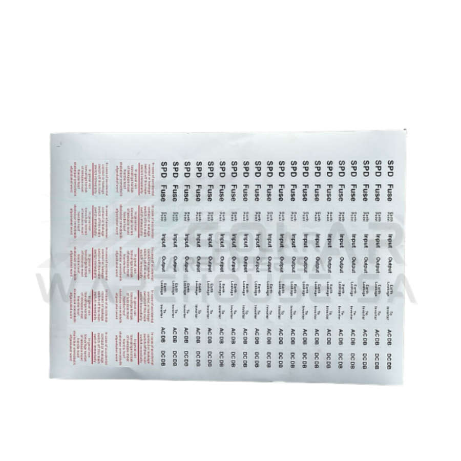 Solar Installation Stickers / Labels