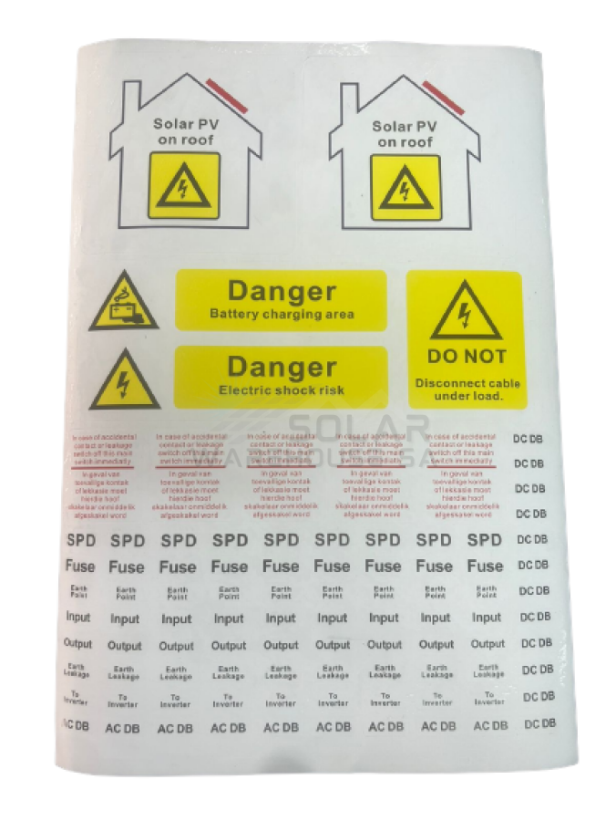 Solar Installation Stickers / Labels