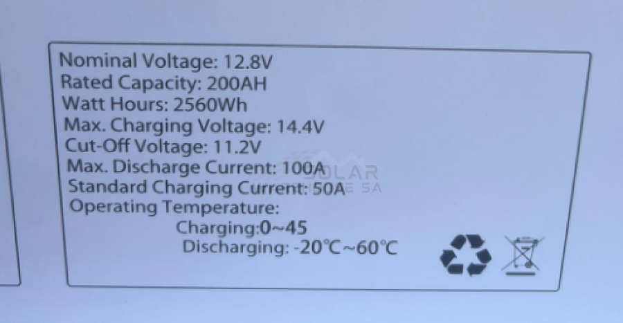 Tobo 12v 200AH 2.56kWh Lithium Battery LifeP04 Battery(Wall Mount)