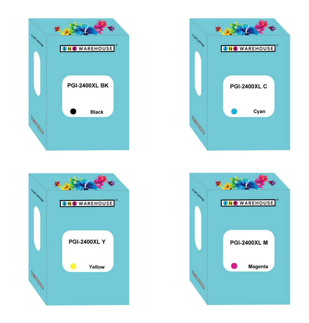 INKWAREHOUSE Ink Cartridge Multipack Compatible with Canon 2400XL / PGI-2400 / 2400