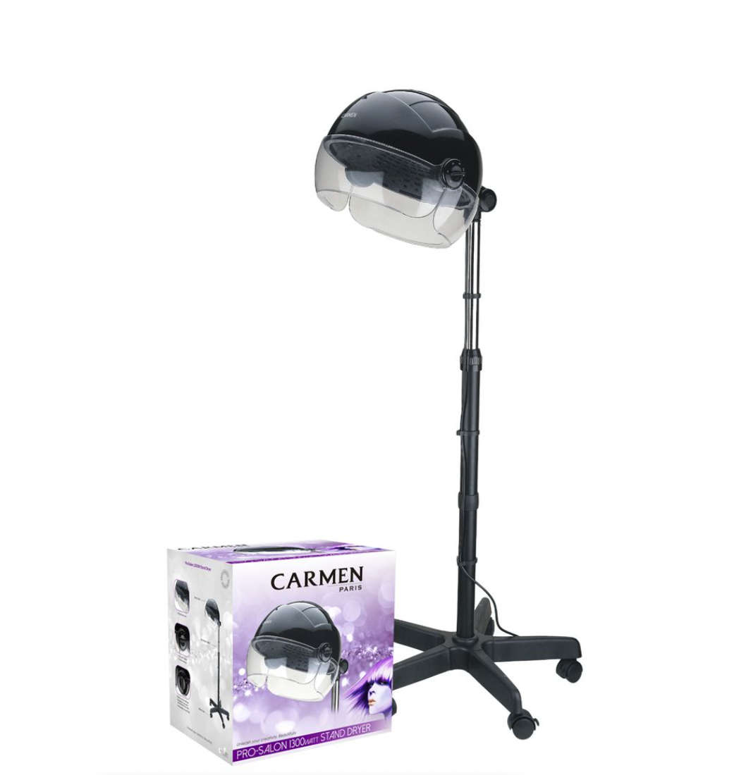 Carmen Pro-Salon Stand Dryer 1300W - Black (New, box is damaged)