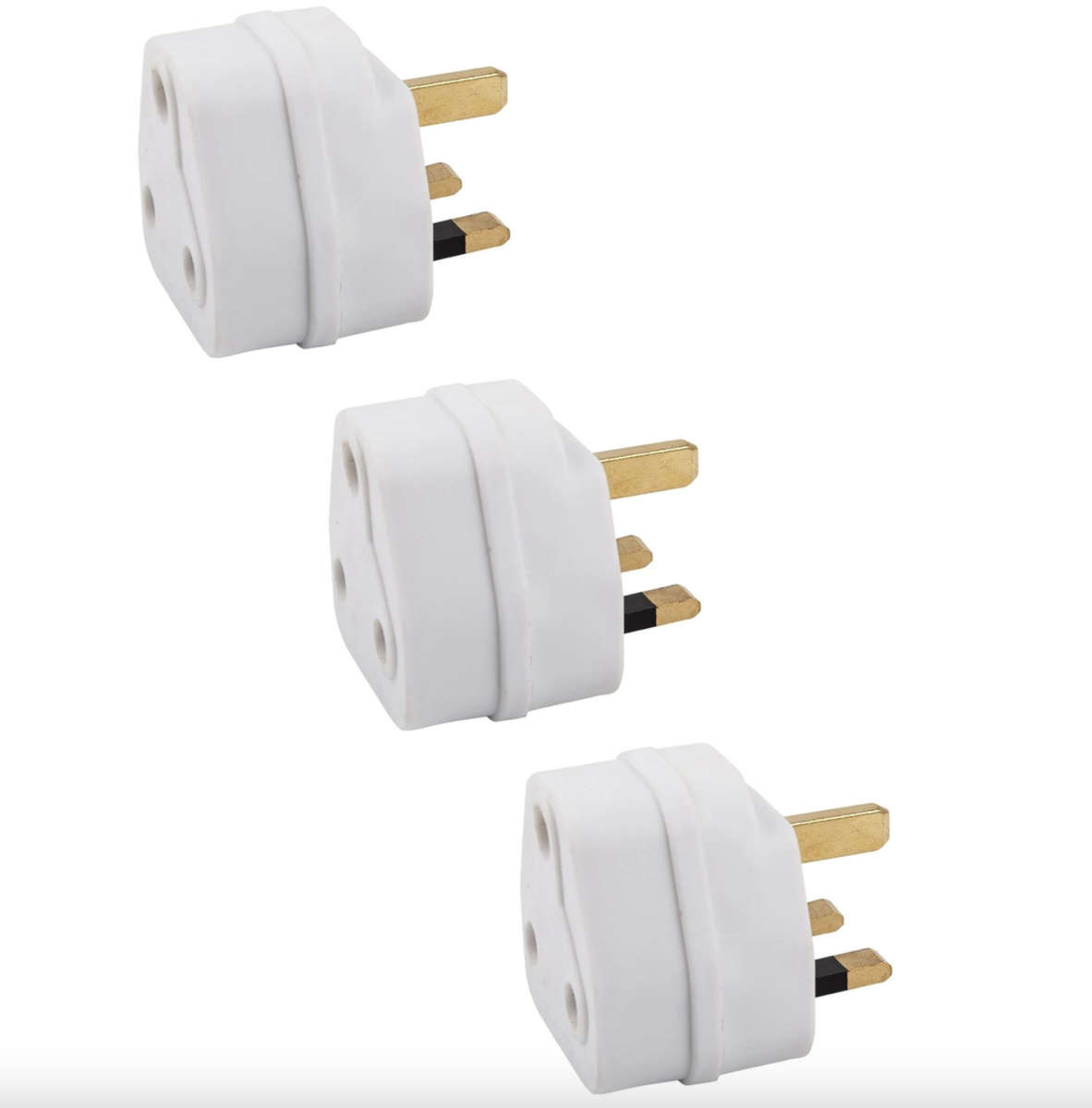3 Pack: SA to UK Travel Plug Adapter 13A