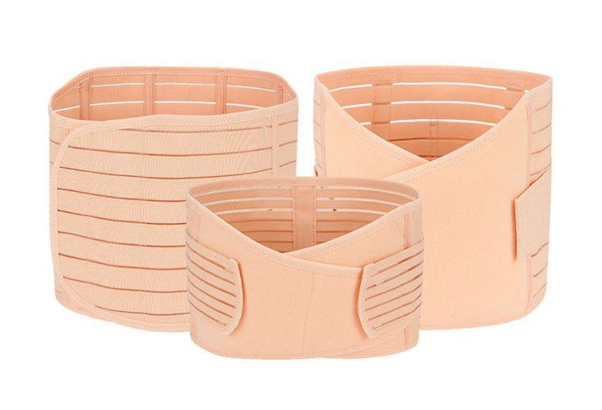 Postpartum Body Belt for Belly Recovery - 3 in 1 - Brown / XL