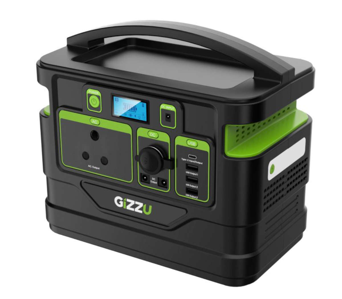 Gizzu 518Wh Portable Power Station 1 x 3 Prong SA Plug Point