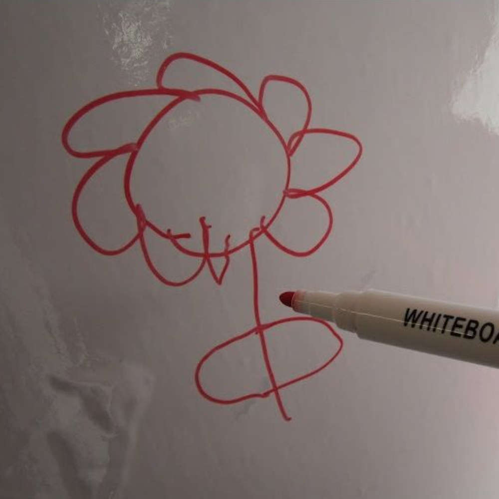2M Self-Adhesive Whiteboard Wallpaper - 45x200cm Vinyl with Free Dry Marker