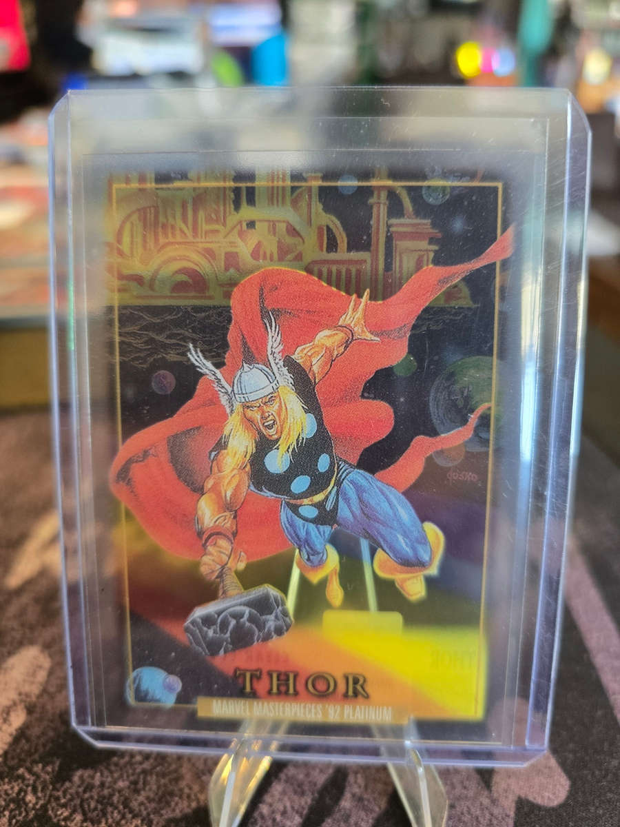 2024 Sky Box Marvel Masterpieces '92 Platinum - Thor 26 - Clear Cut