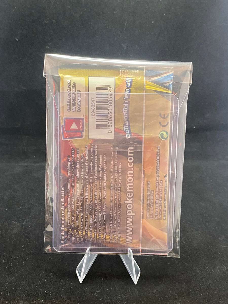 Pokémon - VINTAGE - SEALED - Sun & Moon Unbroken Bonds - Reshiram and Charizard - Booster Pack