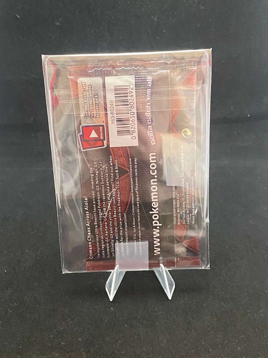 Pokémon - VINTAGE - SEALED - Sun & Moon Crimson Invasion - Guzzlord -Booster Pack