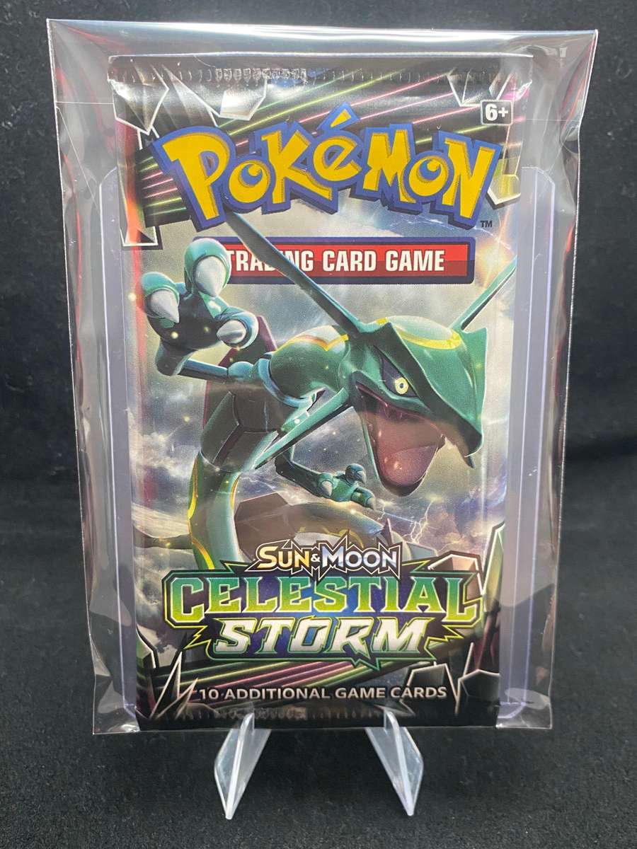 Pokémon - VINTAGE - SEALED - Sun & Moon Celestial Storm - Rayquaza -Booster Pack