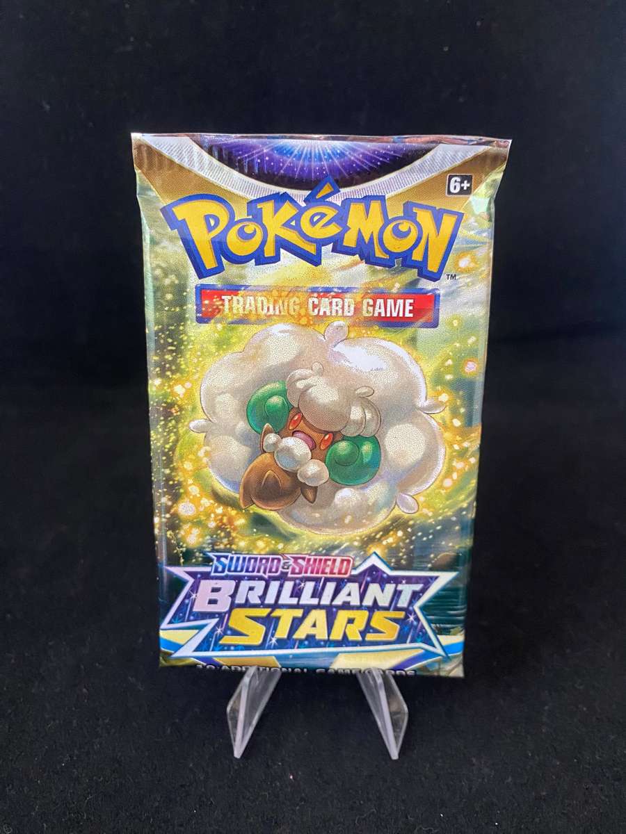 Pokémon - VINTAGE - SEALED - Sword and Shield Brilliant Stars - Whimsicott - Booster Pack