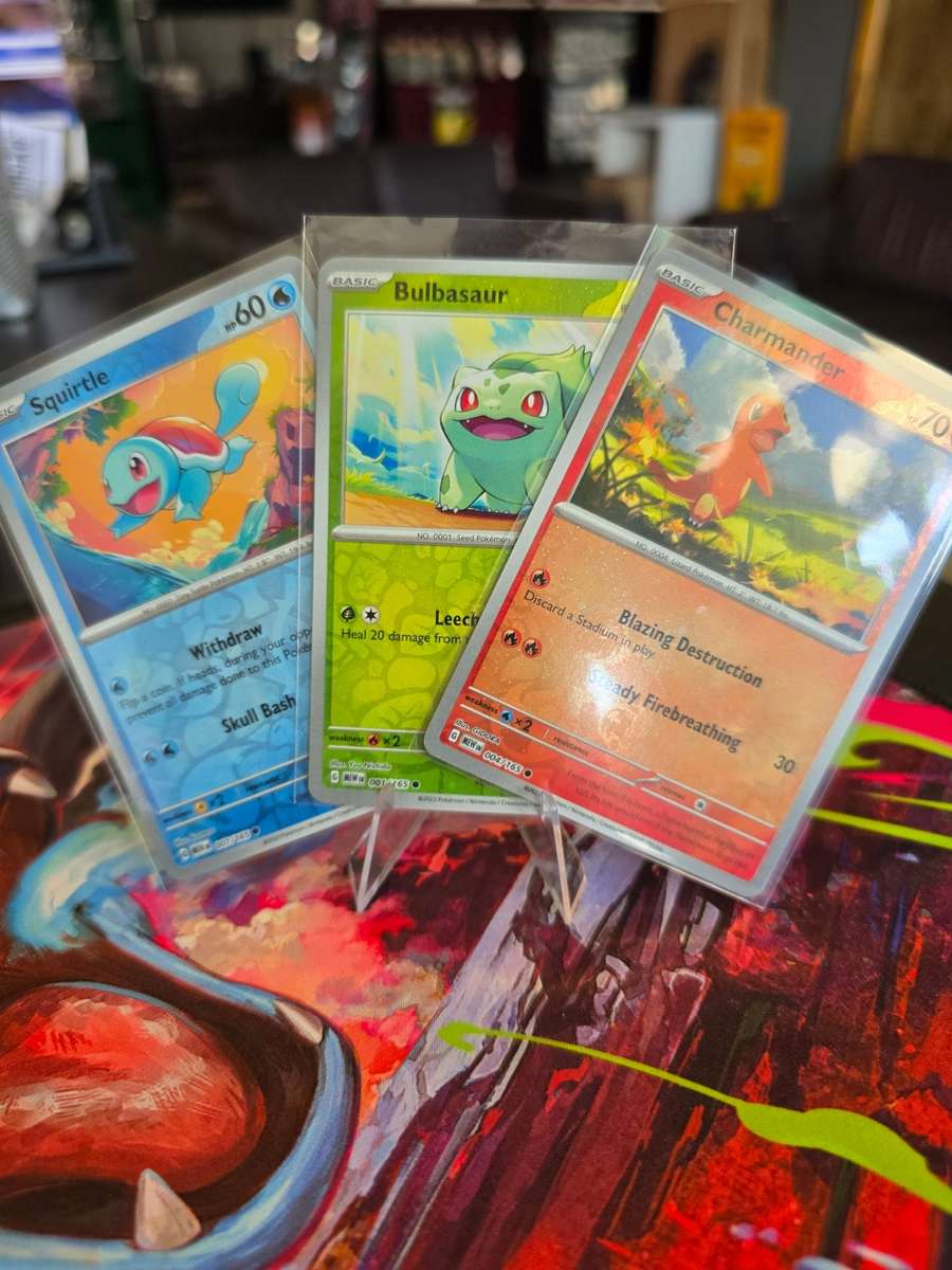 Pokémon - Promo 3 Card Set (2), Charmander, Bulbasaur & Squirtle (NM)