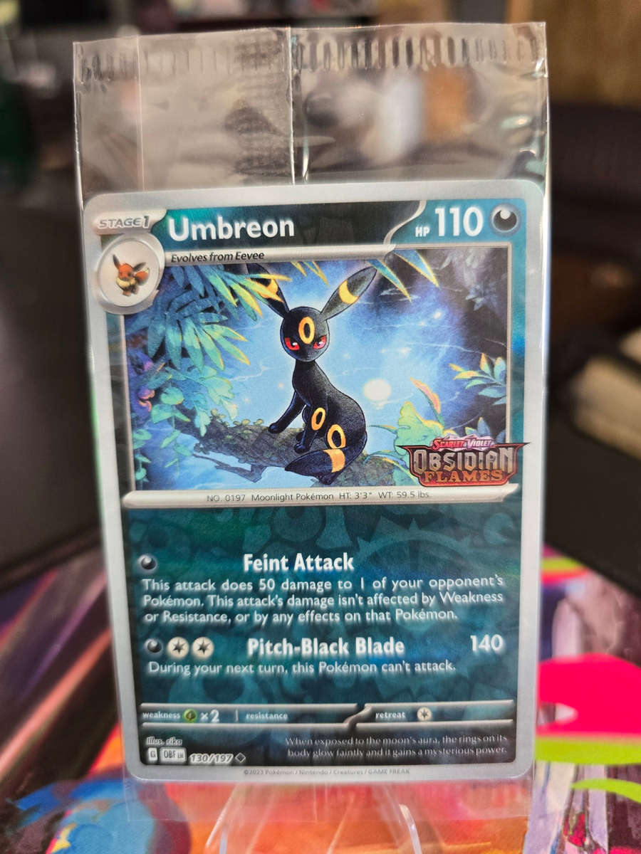 Pokémon - Umbreon - Obsidian Flames Stamped - SEALED - 130/197
