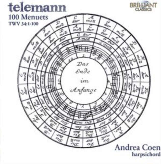 Andrea Coen - Telemann: 100 Menuets TWV 34:1-100 (CD) (US Import)