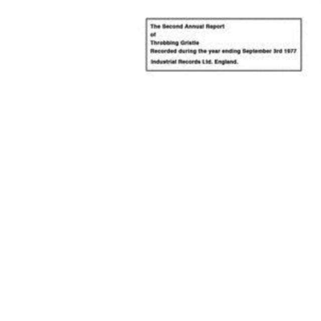 Throbbing Gristle - Second Annual Report Of Throbbing Gristle (40th Anniversary Edition) (CD) (US...