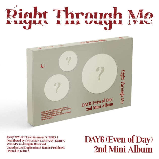 DAY6 (Even Of Day) - Right Through Me (CD) (US Import)