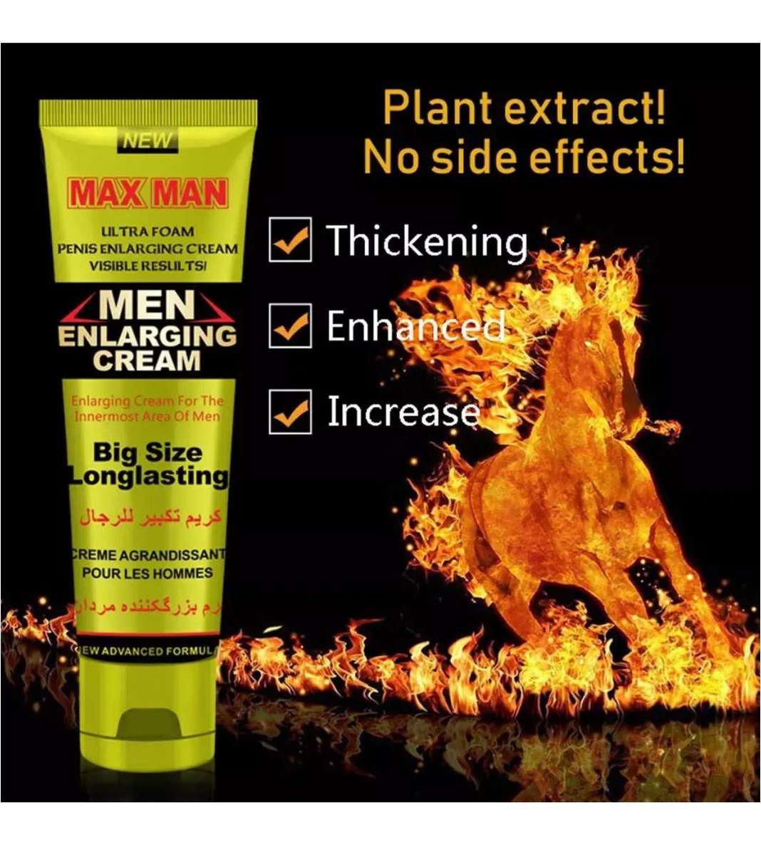 Original Men Enlargement Cream and Essential Oil For Extra Pleasure