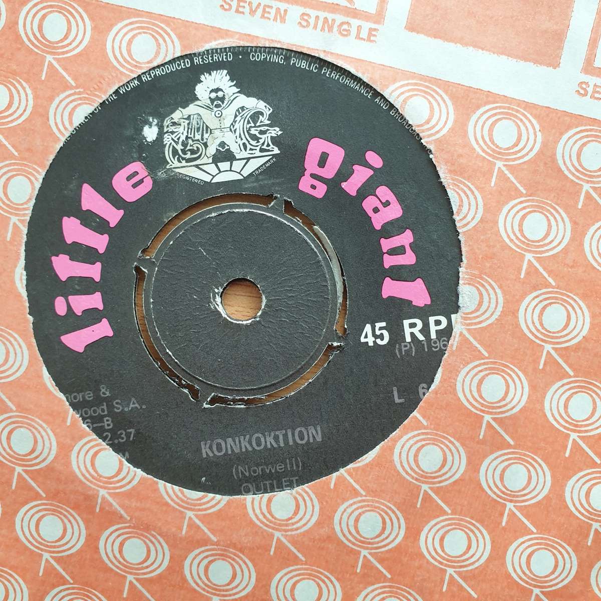 Outlet  Backstreet / Konkoktion - Vinyl 7" Record - Very-Good+ Quality (VG+) (verygoodplus7)