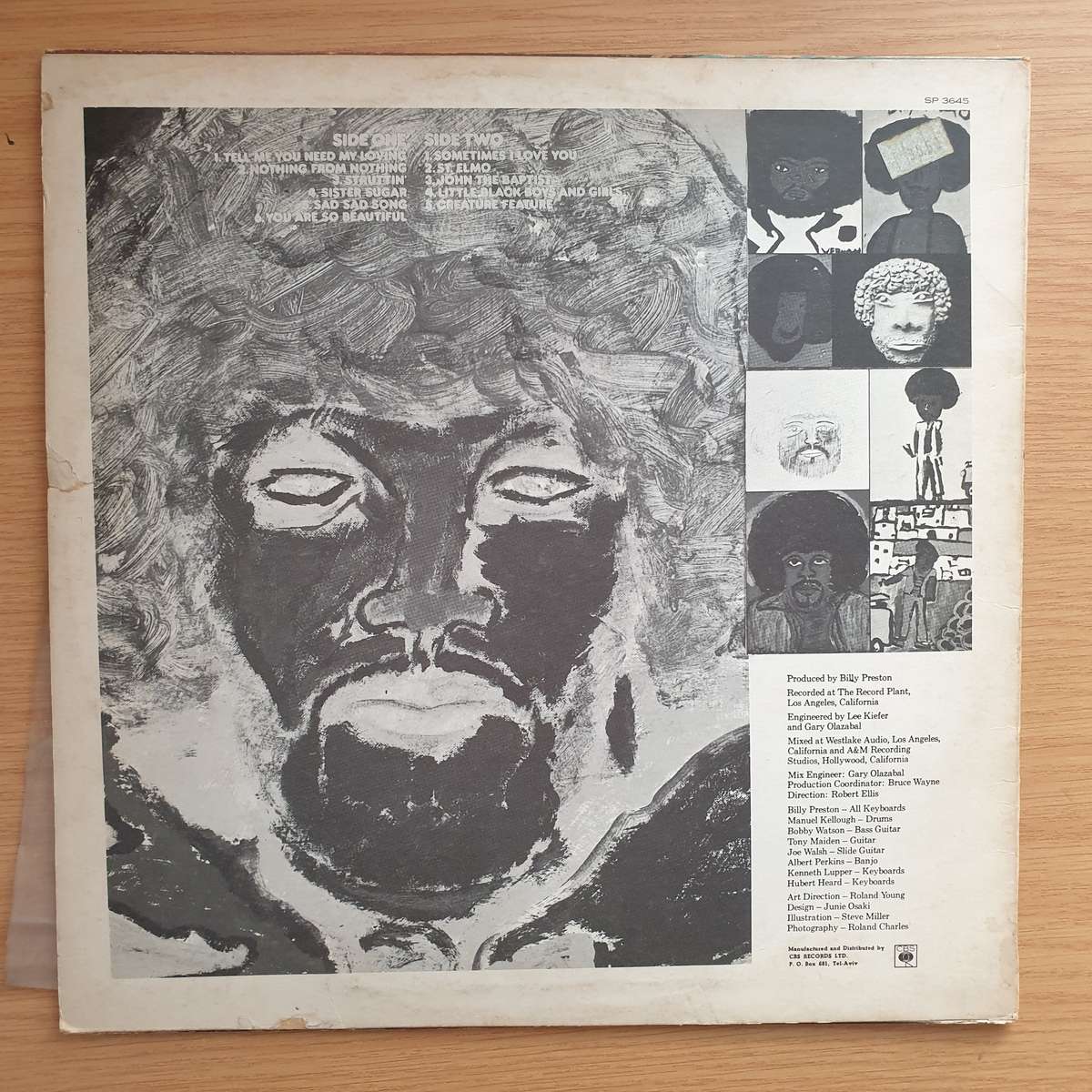 Billy Preston  The Kids & Me - Vinyl LP Record - Very-Good+ Quality (VG+)