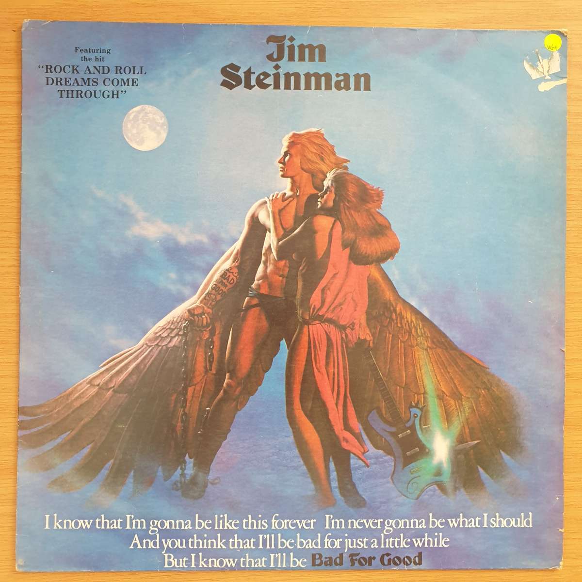 Jim Steinman  Bad For Good - Vinyl LP Record - Very-Good+ Quality (VG+)
