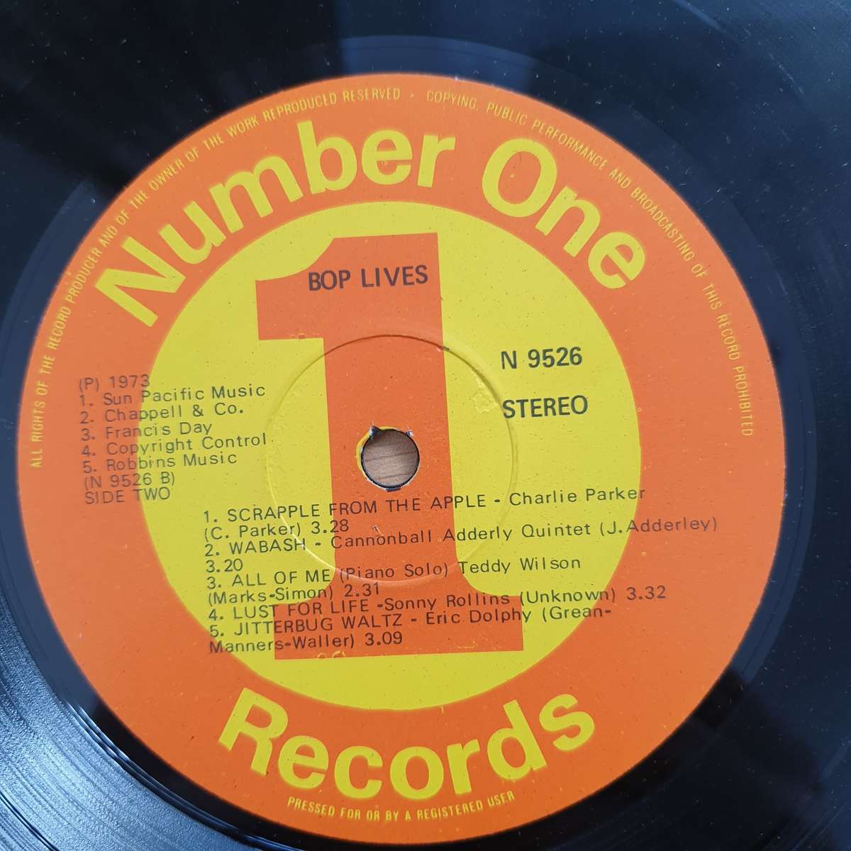 Bop Jazz Lives  Vinyl LP Record - Very-Good Quality (VG) (verry)