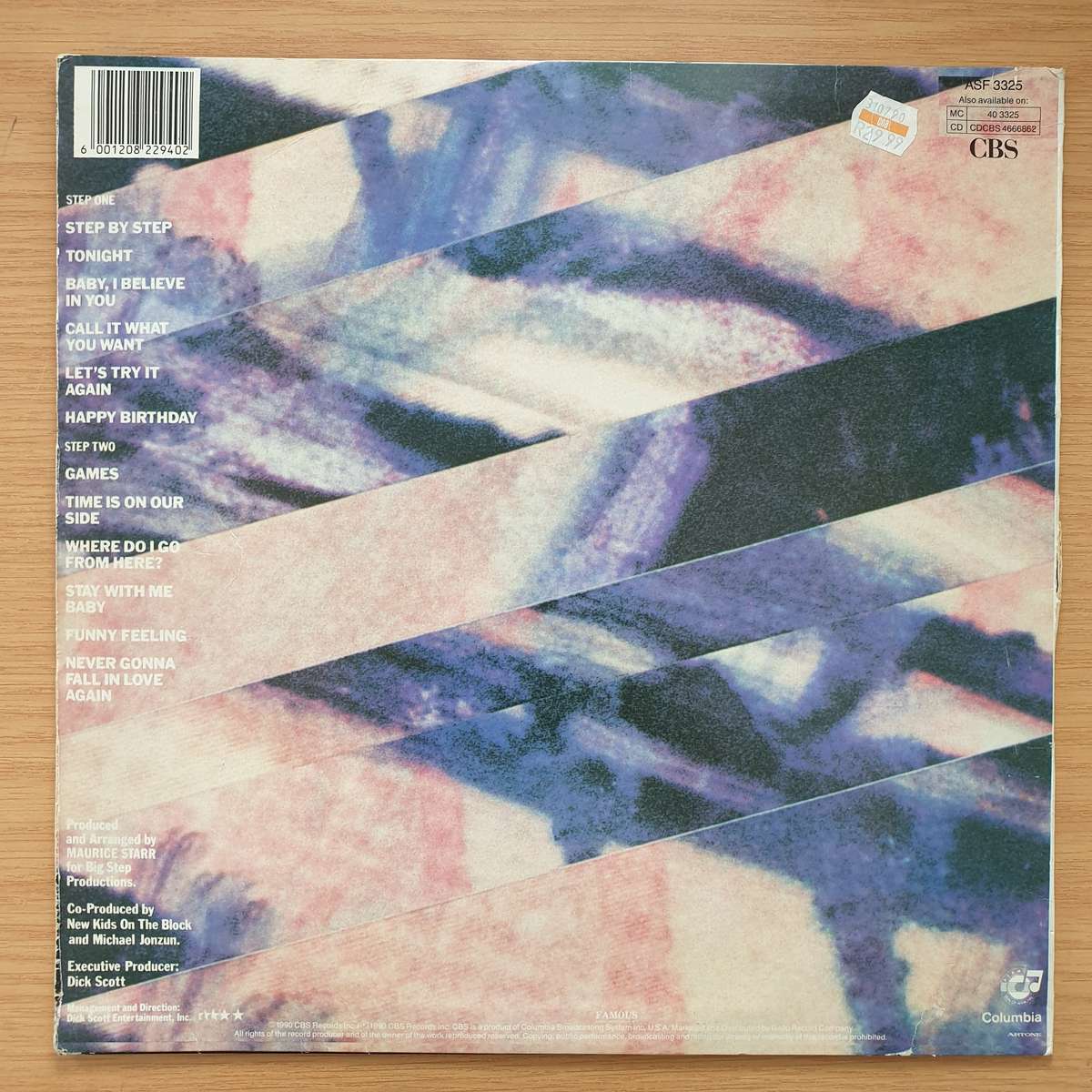 New Kids On The Block - Step By Step - Vinyl LP Record - Very-Good Quality (VG) (verry)