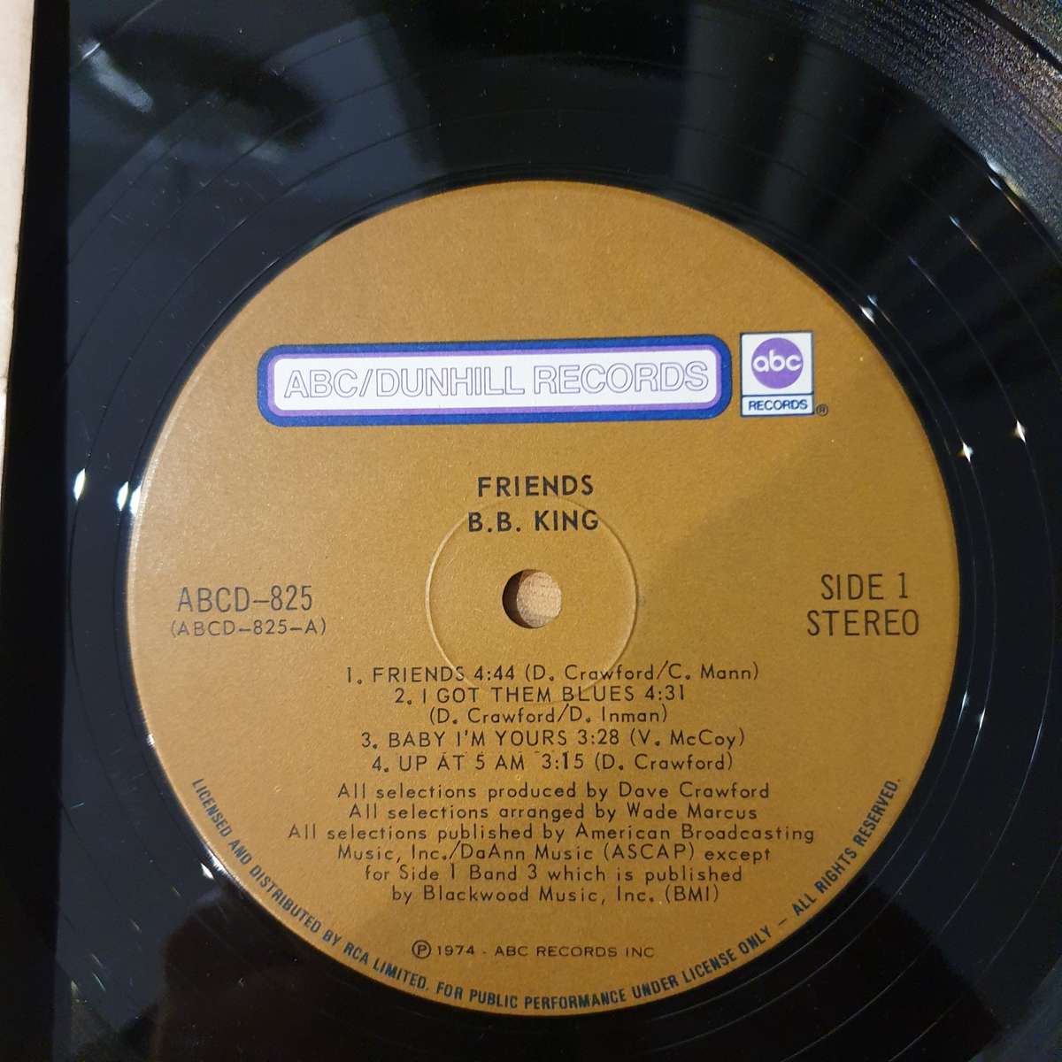 B.B. King  Friends -  Vinyl LP Record - Very-Good+ Quality (VG+) (verygoodplus)